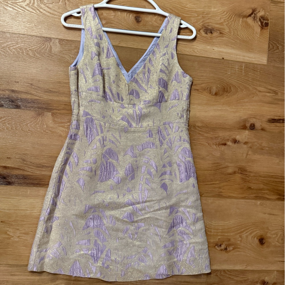 Gold and Lavender Dress